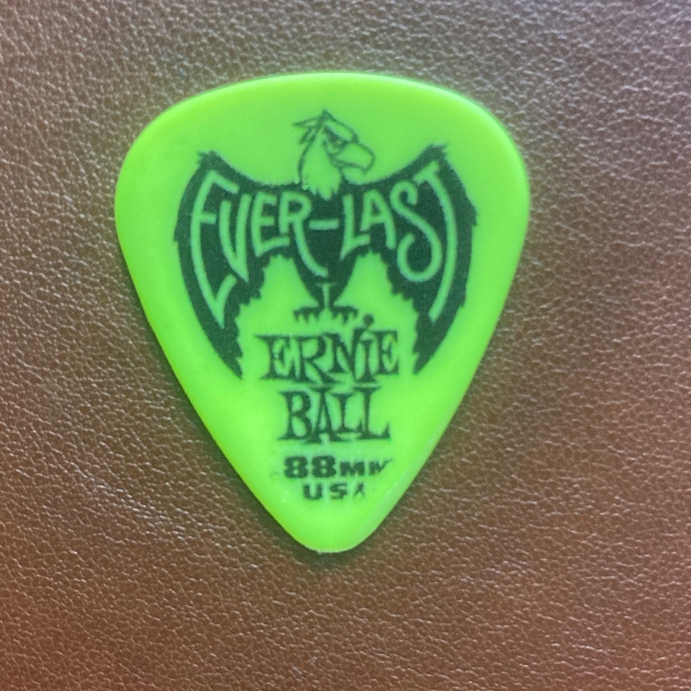Neon Green Guitar Pick